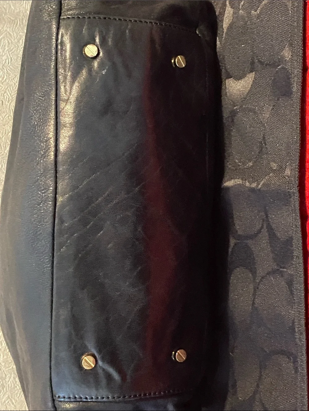Tory Burch Oversized Leather Shoulder Hobo in Black with Gold Logo